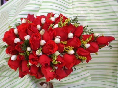 Bouquet de Rosas com Mini Rosas