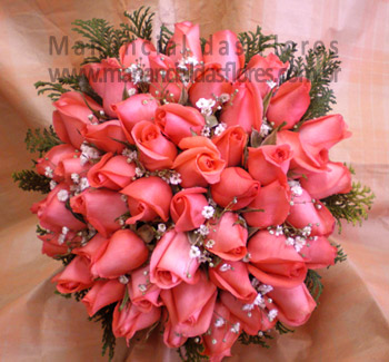 Bouquet de Rosas Salmão